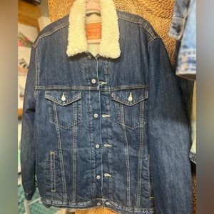 Denim XXL Levi Strauss & Co. Gold Men's Sherpa Lined Trucker Jacket